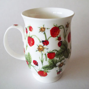 Dunoon Suffolk Dovedale Strawberry Mug, Jane Fern